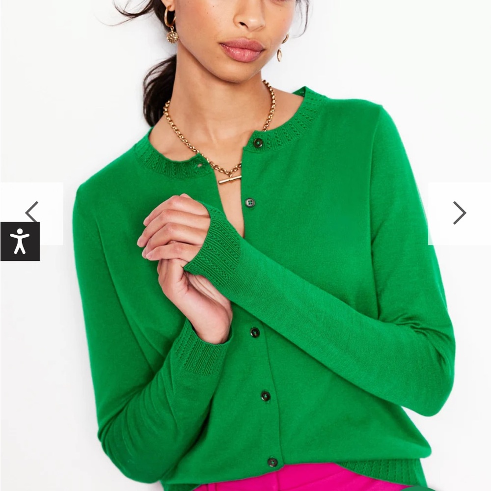 Boden Emerald Knit Cardigan size S NWOT - Picture 10 of 10